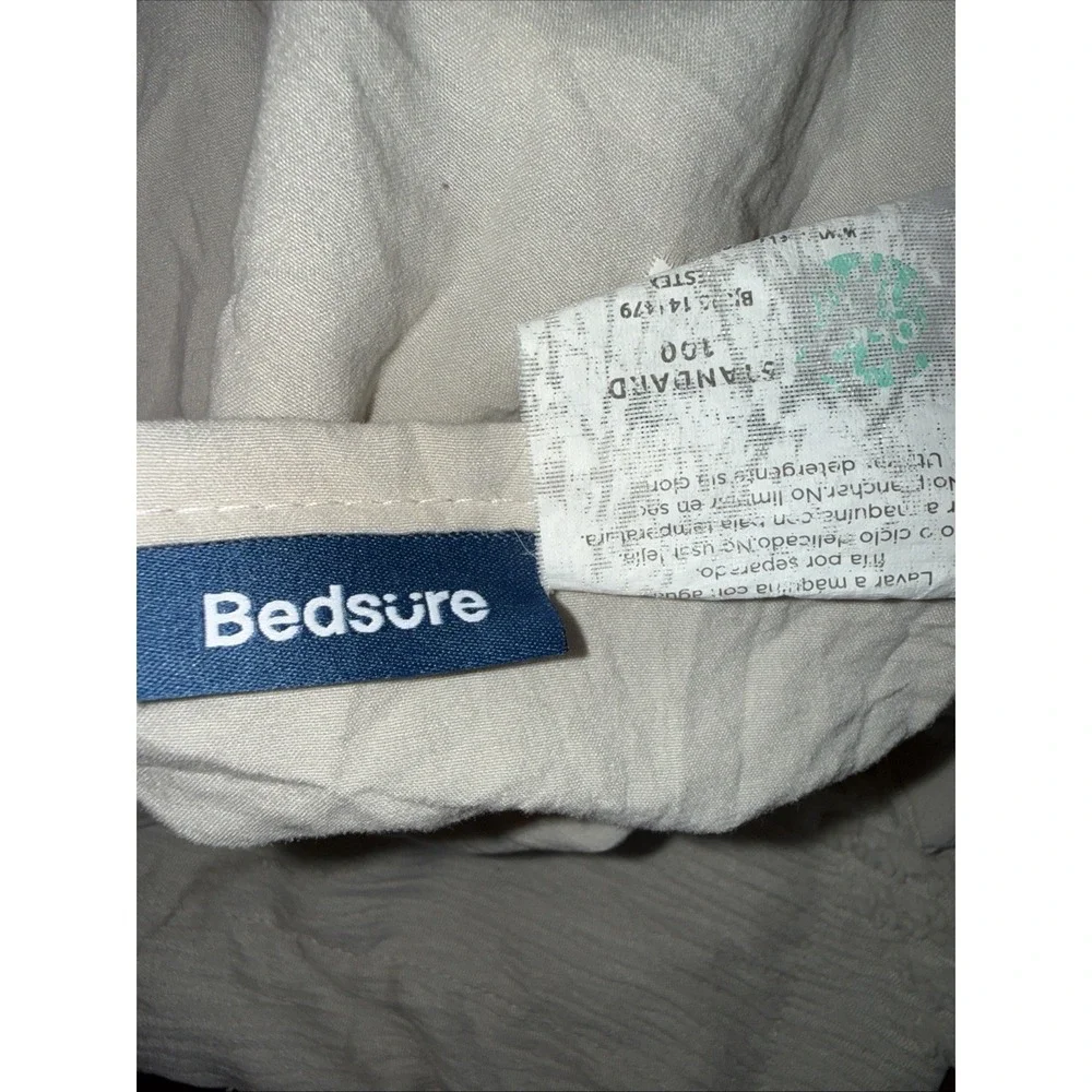 Bedsure Boho Tufted Shabby Chic Taupe‎ Standard Pillow Shams 28